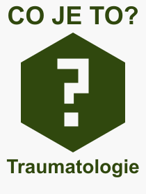 Co je to Traumatologie? Význam slova, termín, Výraz, termín, definice slova Traumatologie. Co znamená odborný pojem Traumatologie z kategorie Lékařství?