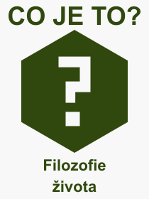 Co je to Filozofie ivota? Vznam slova, termn, Definice vrazu Filozofie ivota. Co znamen odborn pojem Filozofie ivota z kategorie Filozofie?