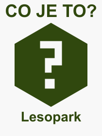 Pojem, výraz, heslo, co je to Lesopark? 