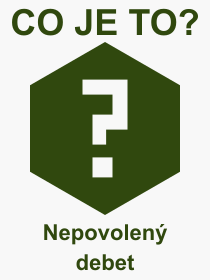 Co je to Nepovolen debet? Vznam slova, termn, Definice vrazu, termnu Nepovolen debet. Co znamen odborn pojem Nepovolen debet z kategorie Bankovnictv?