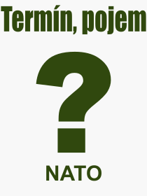 Co je to NATO? Vznam slova, termn, Definice vrazu NATO. Co znamen odborn pojem NATO z kategorie Politika?