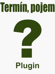 Co je to Plugin? Význam slova, termín, Výraz, termín, definice slova Plugin. Co znamená odborný pojem Plugin z kategorie Počítače?