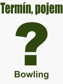 Co je to Bowling? Význam slova, termín, Odborný výraz, definice slova Bowling. Co znamená slovo Bowling z kategorie Sport?