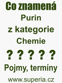 Pojem, výraz, heslo, co je to Purin? 