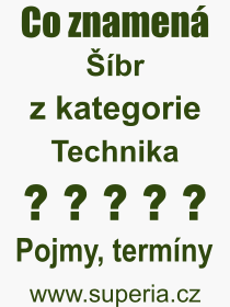 Co je to br? Vznam slova, termn, Vraz, termn, definice slova br. Co znamen odborn pojem br z kategorie Technika?