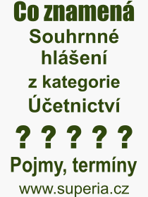 Co je to Souhrnn hlen? Vznam slova, termn, Definice odbornho termnu, slova Souhrnn hlen. Co znamen pojem Souhrnn hlen z kategorie etnictv?