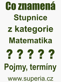 Pojem, v�raz, heslo, co je to Stupnice? 