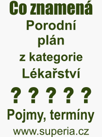 Co je to Porodn pln? Vznam slova, termn, Definice odbornho termnu, slova Porodn pln. Co znamen pojem Porodn pln z kategorie Lkastv?