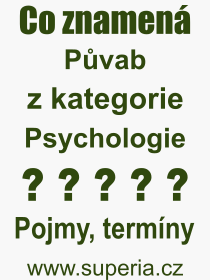 Co je to Pvab? Vznam slova, termn, Odborn vraz, definice slova Pvab. Co znamen slovo Pvab z kategorie Psychologie?