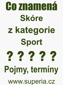 Co je to Skre? Vznam slova, termn, Odborn termn, vraz, slovo Skre. Co znamen pojem Skre z kategorie Sport?