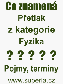 Co je to Petlak? Vznam slova, termn, Vraz, termn, definice slova Petlak. Co znamen odborn pojem Petlak z kategorie Fyzika?